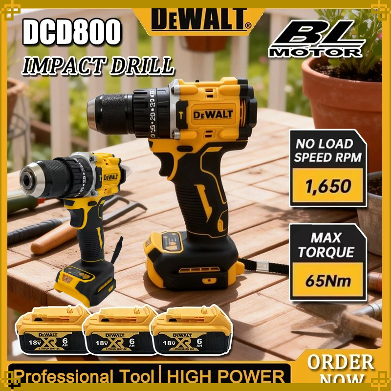 Power Tools Dewalt - Dewalt DCD800 Cordless Impact Drill 2000RPM