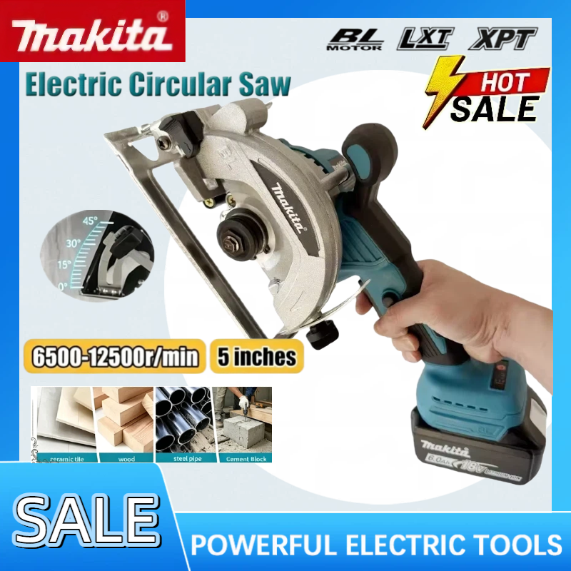 Circular Saw Cordless - Makita 5 Inch Brushless Electric Circular