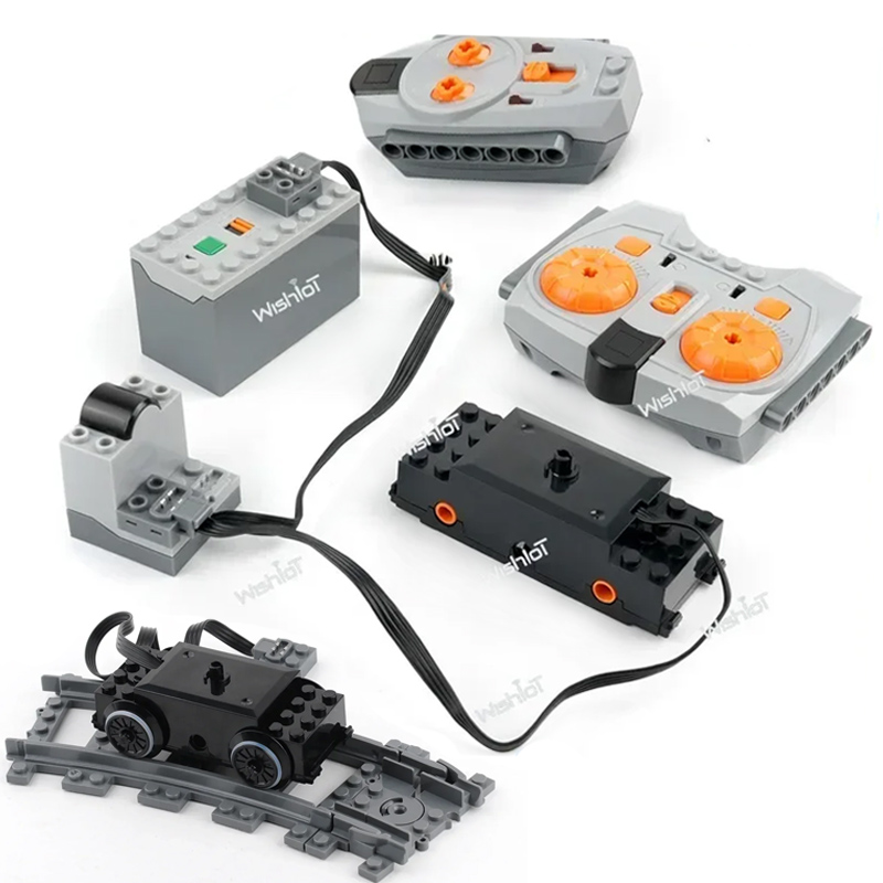 Power Tools Lego - Moc Train Track Motor Technology Blocks
