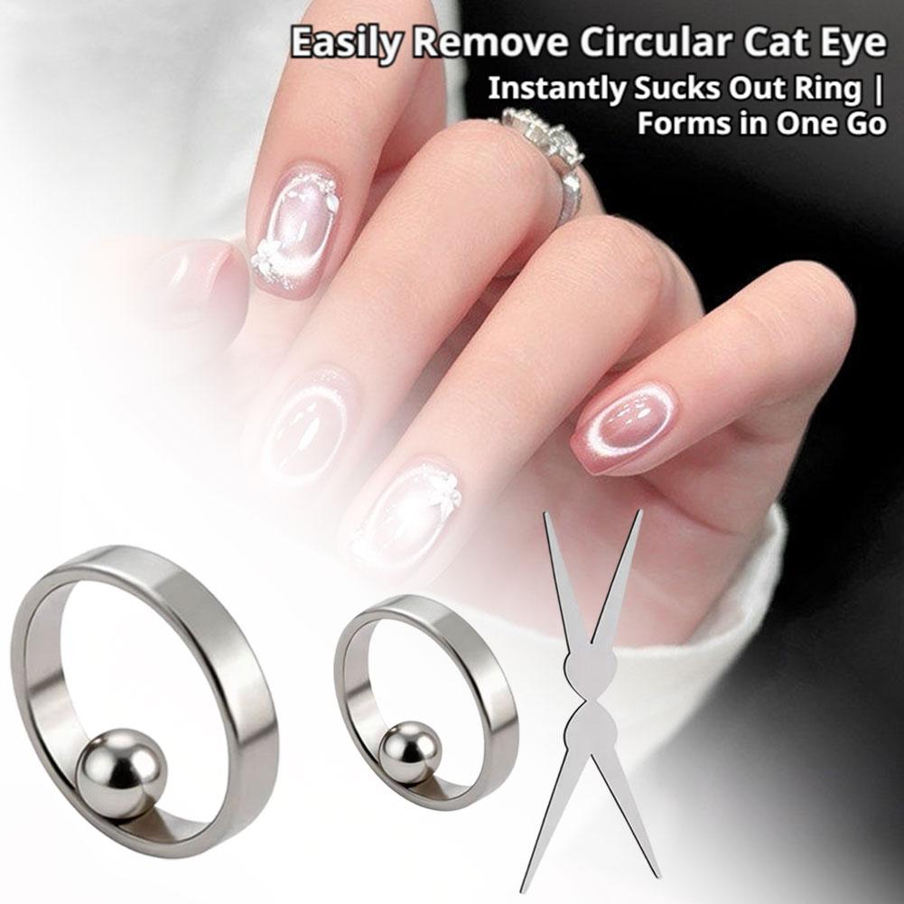 Power Tools Cat - Circular Hollow Cat Eye Nail Magnet