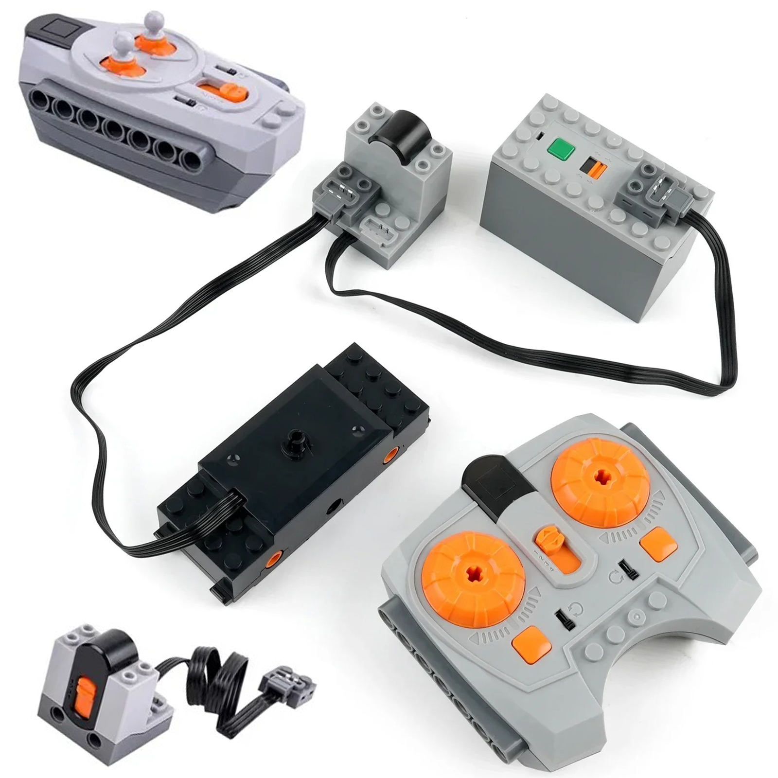 Power Tools Lego - Moc Train Track Motor Technical Blocks