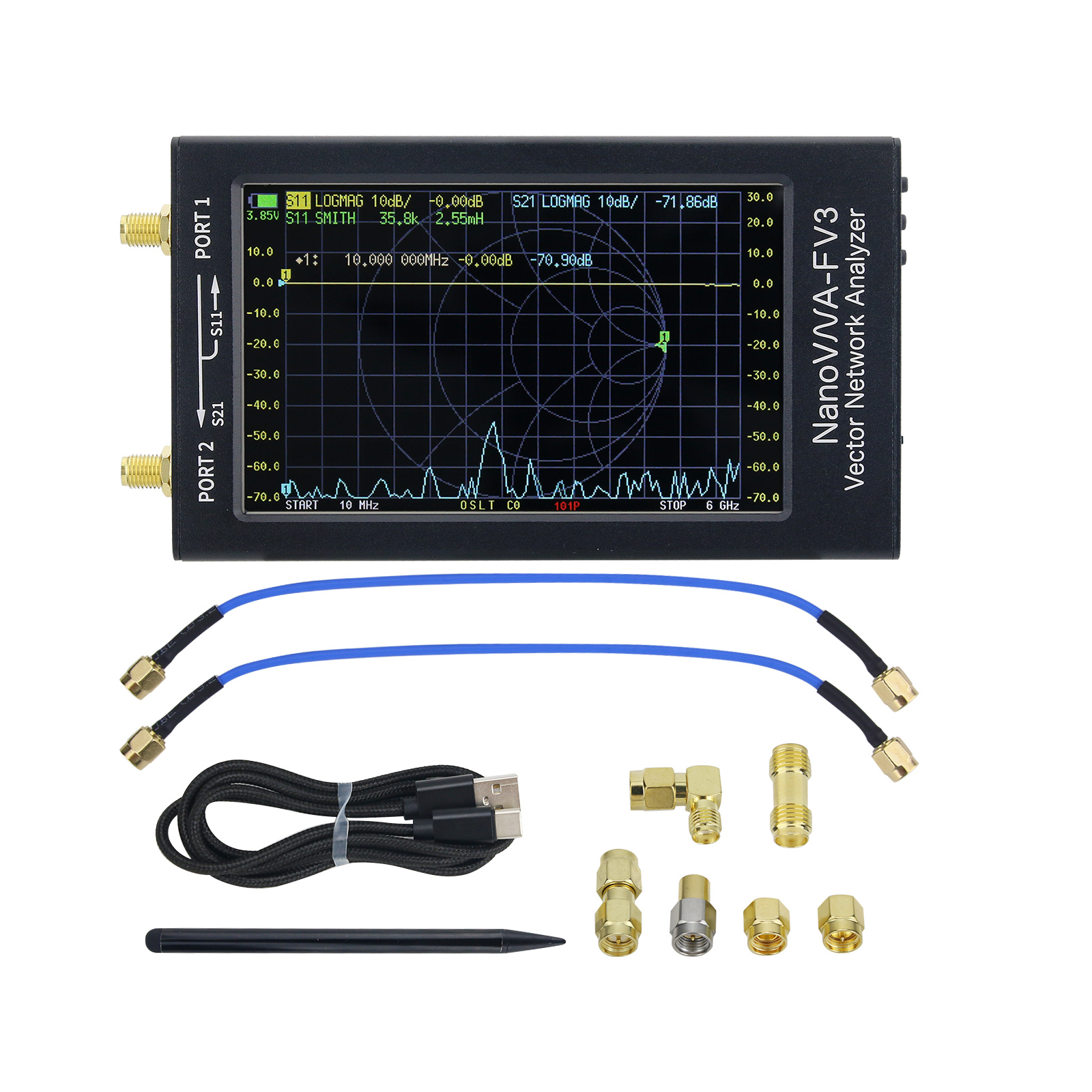 NanoVNA-F V3 1MHz-6GHz Portabl – Power Tools Vector recenzja i cena