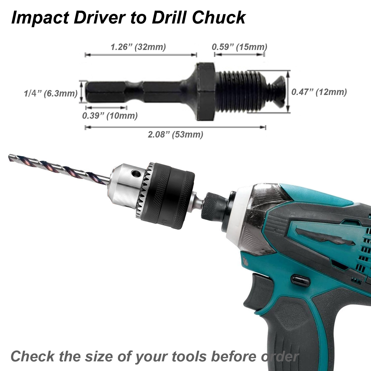 Drill Chuck Converter Adapter  – Power Tools Plus recenzja i cena