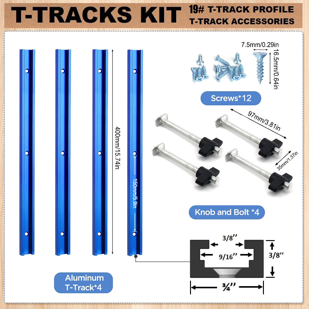 Woodworking 19# T-track Kit an – Power Tools Aldi recenzja i cena