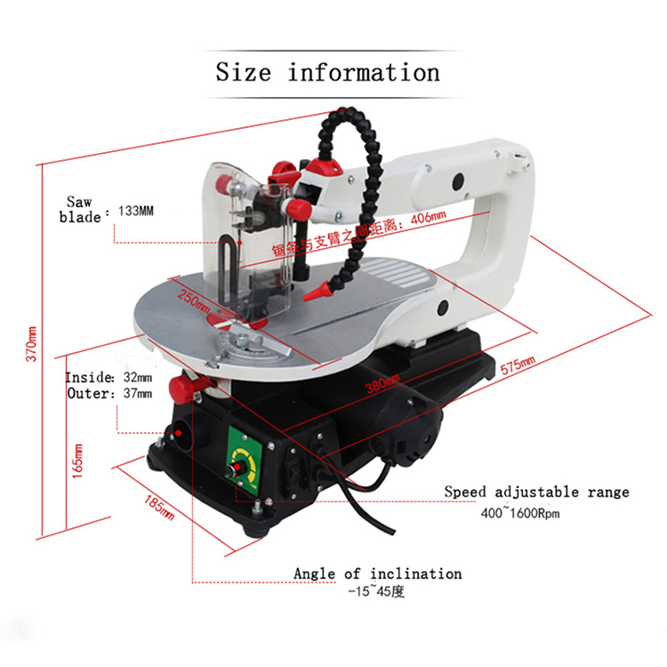 Woodworking Electric Mini Benc – Scroll Saw Bench recenzja i cena