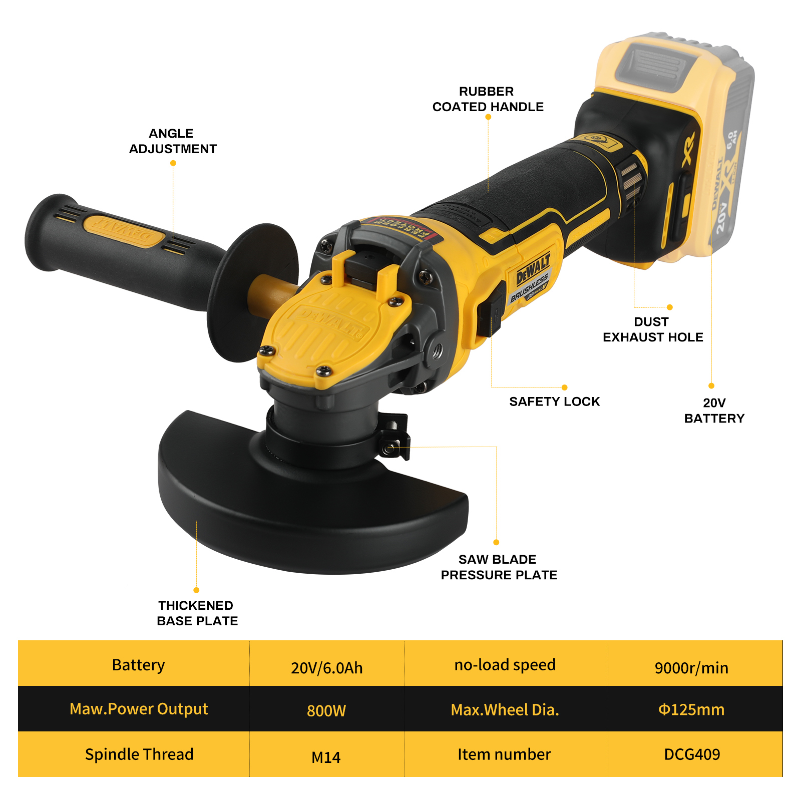 DEWALT Angle Grinder DCG409 20 – Power Tools Dewalt recenzja i cena