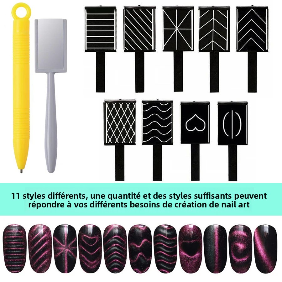 Set of 11 Pcs Nail Art Tools C – Power Tools Cat recenzja i cena