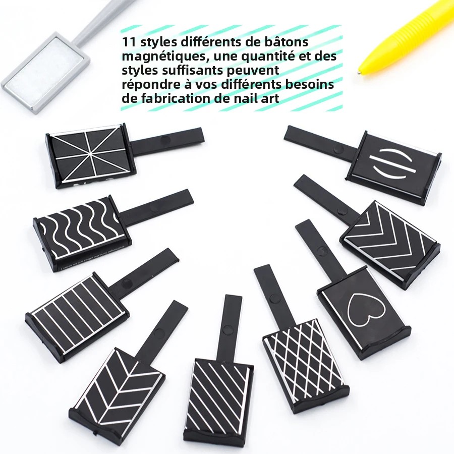 Set of 11 Pcs Nail Art Tools C – Power Tools Cat recenzja i cena