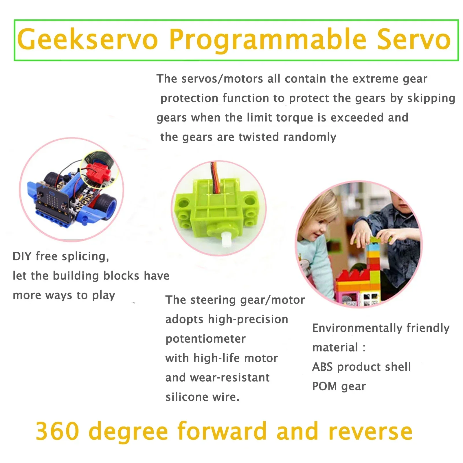 Geekservo 4PCS 270°/360° Progr – Power Tools Lego recenzja i cena