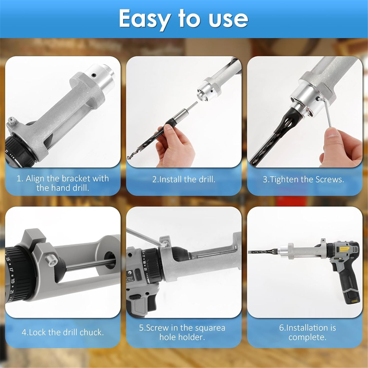 ABNJ Square Hole Drill Bit Ada – Power Tools Woodworking recenzja i cena