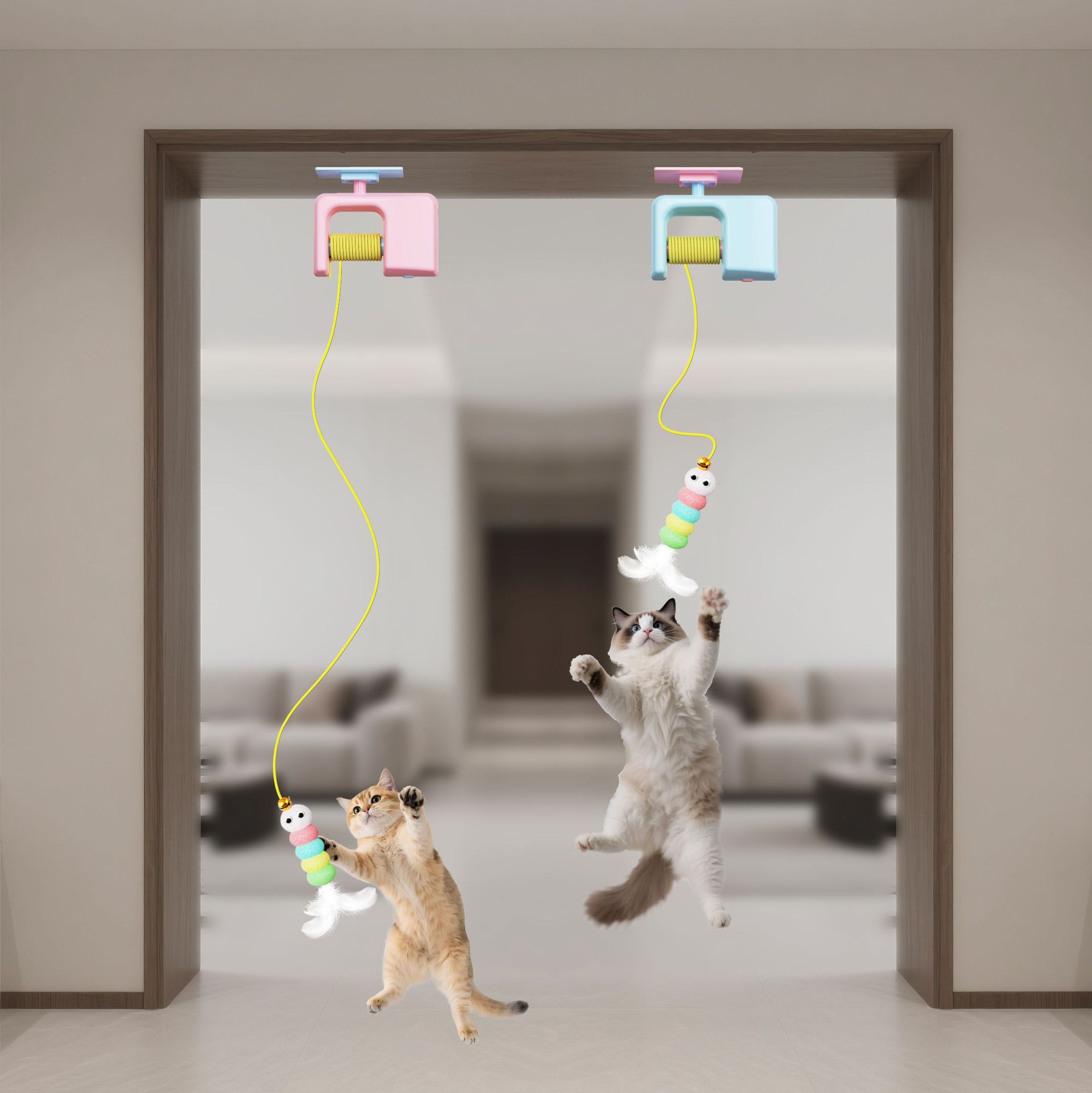 Electric Cat Toy with 2 Ropes  – Power Tools Cat recenzja i cena