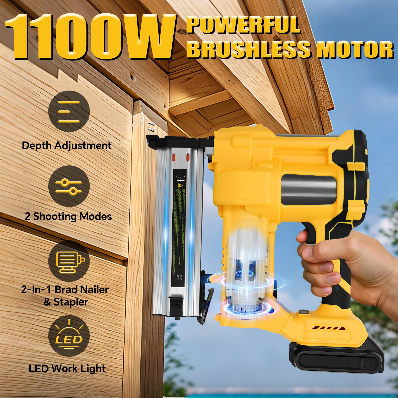Brushless Electric Brad Nailer – Nail Gun Brad recenzja i cena